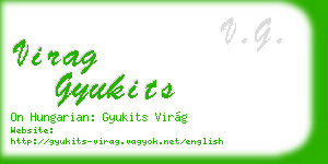 virag gyukits business card